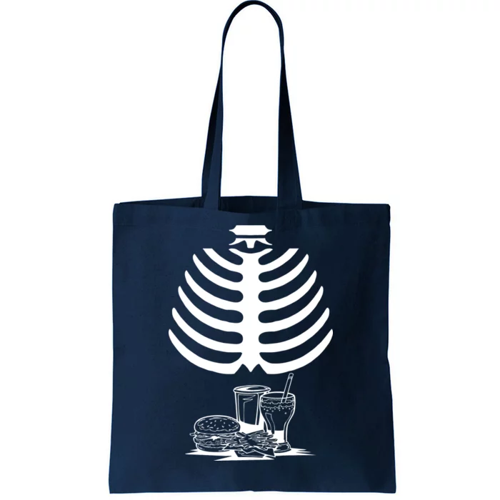 Halloween fast food skeleton Tote Bag