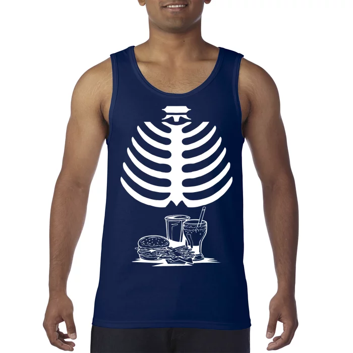 Halloween fast food skeleton Tank Top