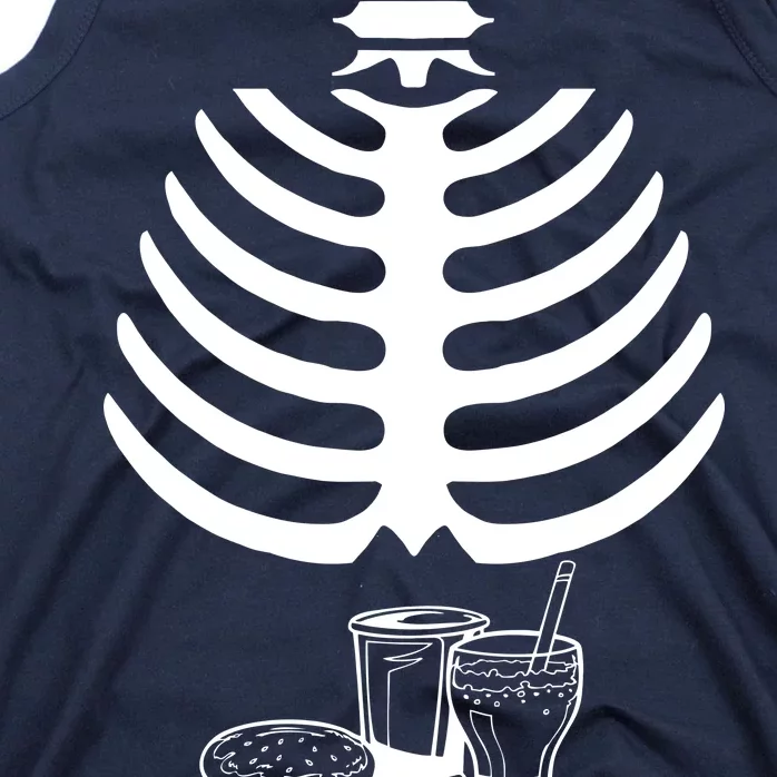 Halloween fast food skeleton Tank Top