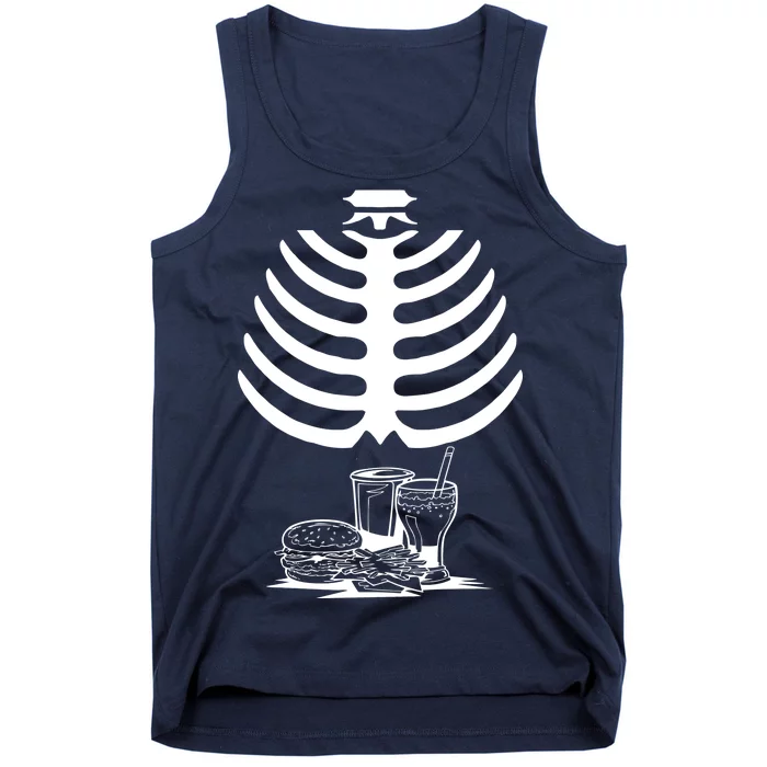 Halloween fast food skeleton Tank Top