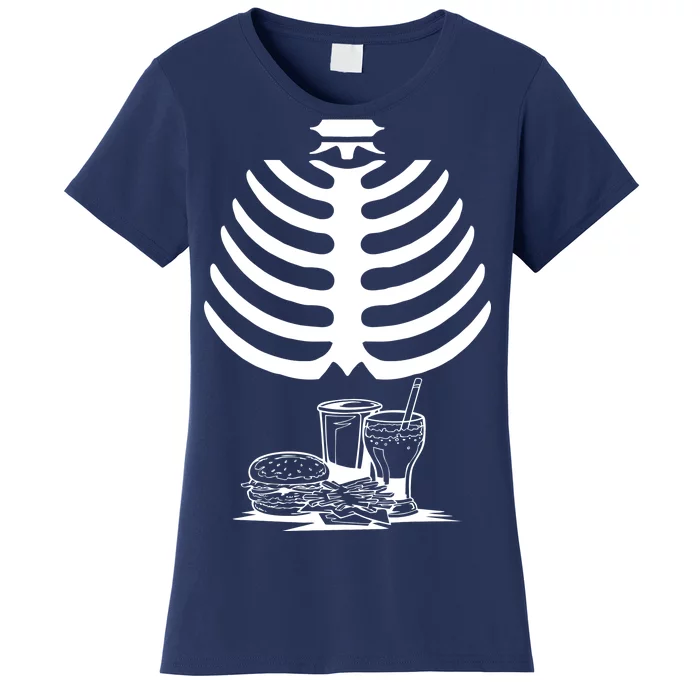 Halloween fast food skeleton Women's T-Shirt