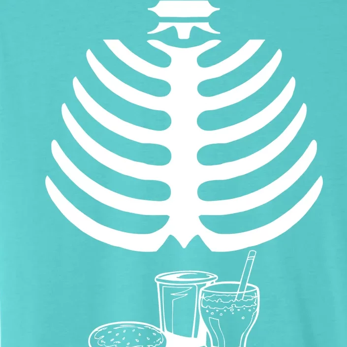 Halloween fast food skeleton ChromaSoft Performance T-Shirt