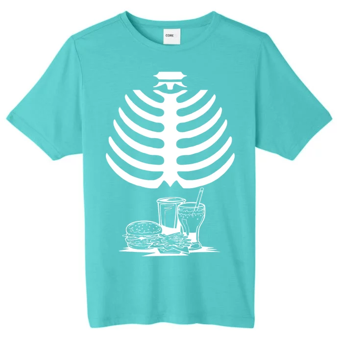 Halloween fast food skeleton ChromaSoft Performance T-Shirt