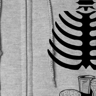 Halloween fast food skeleton Full Zip Hoodie