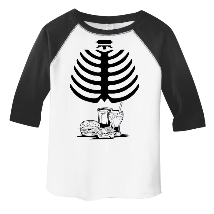 Halloween fast food skeleton Toddler Fine Jersey T-Shirt