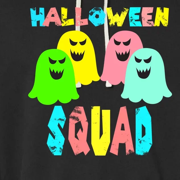 Halloween Ghost Squad Garment-Dyed Fleece Hoodie