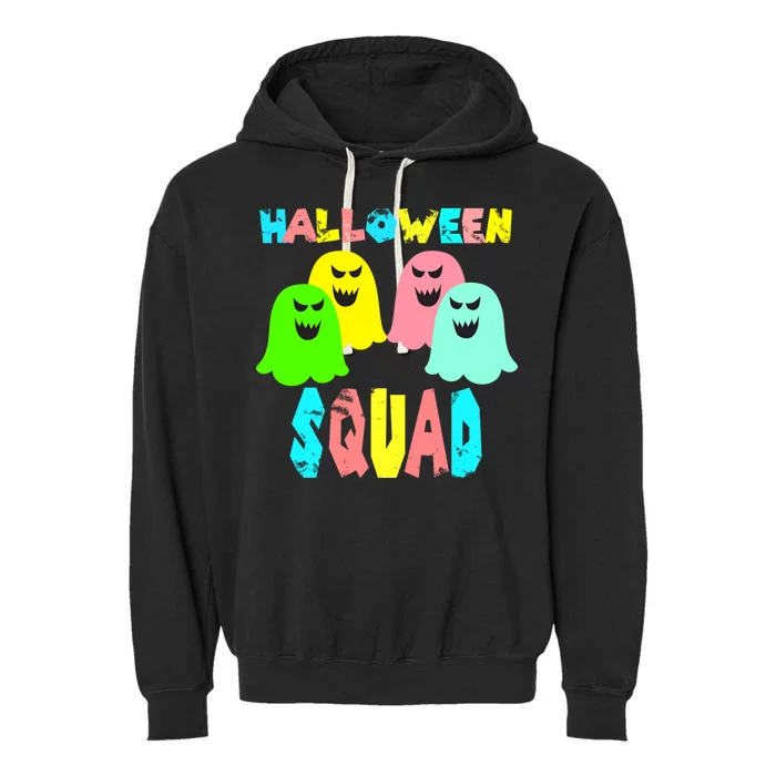 Halloween Ghost Squad Garment-Dyed Fleece Hoodie