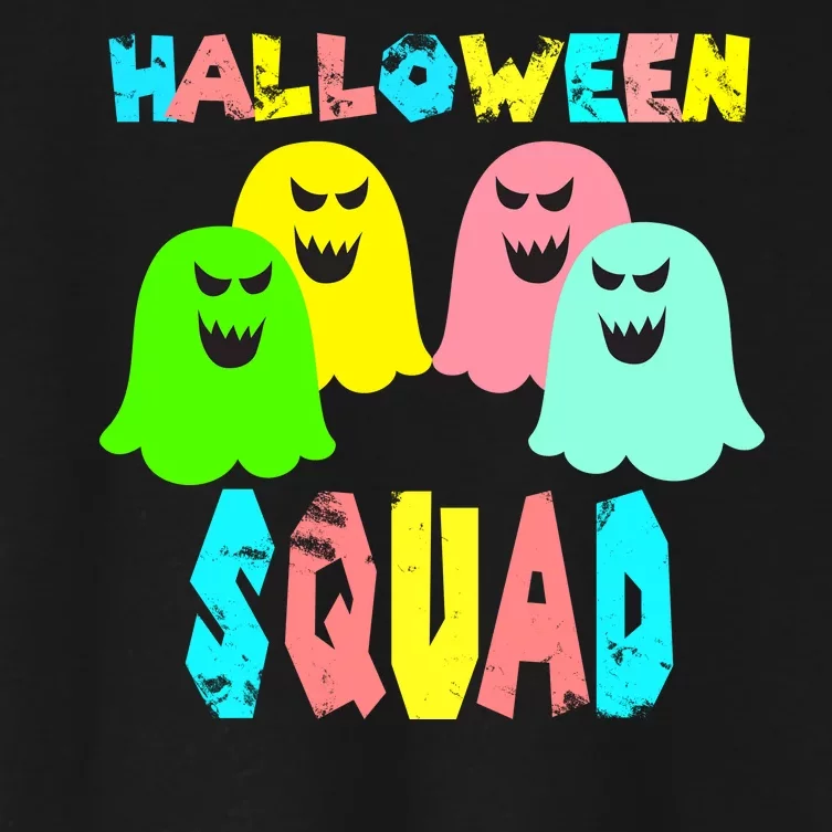 Halloween Ghost Squad Women's Crop Top Tee