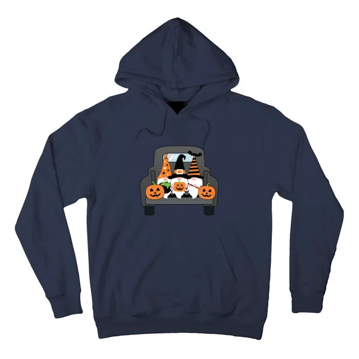 Halloween Gnomes In Truck Hoodie