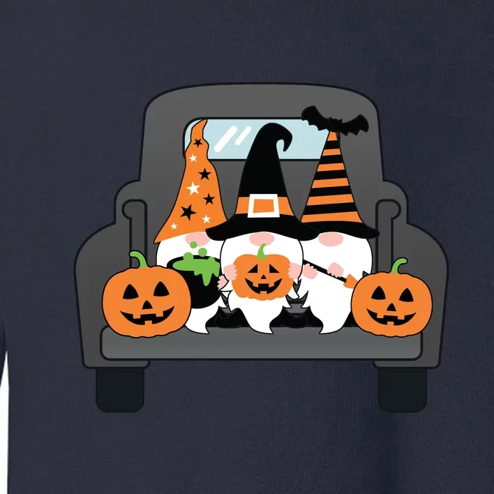 Halloween Gnomes In Truck Toddler Sweatshirt