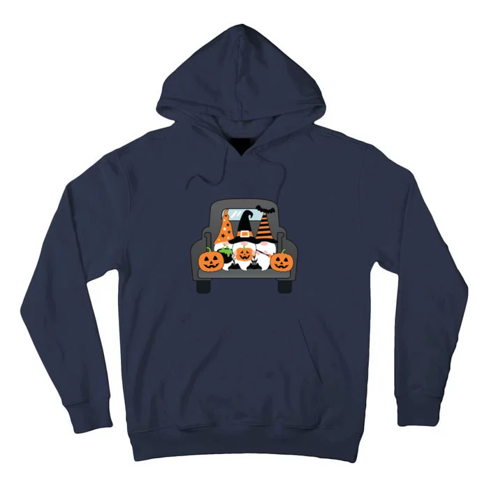 Halloween Gnomes In Truck Tall Hoodie