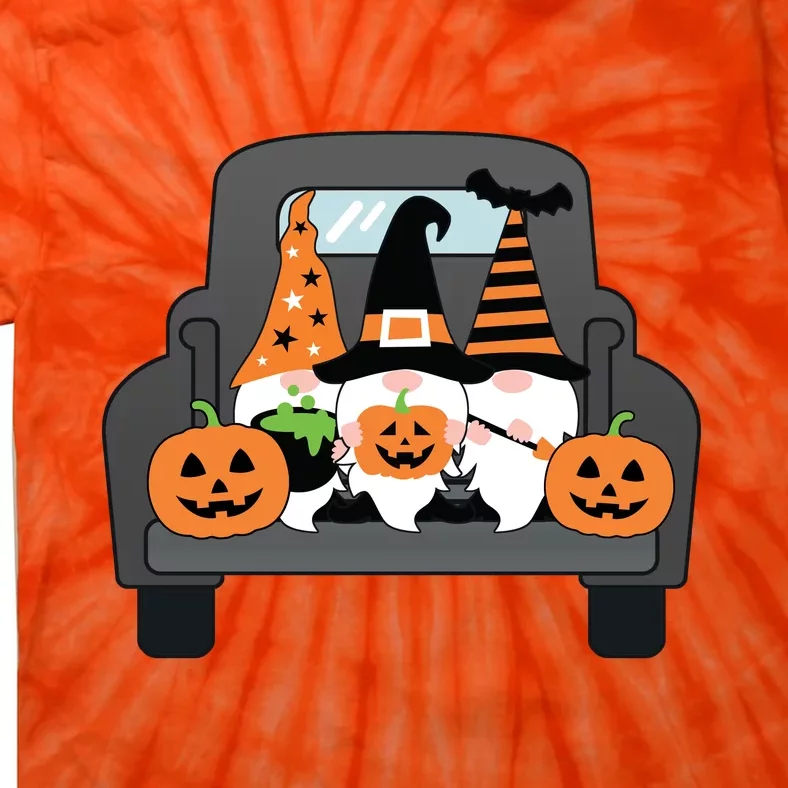 Halloween Gnomes In Truck Tie-Dye T-Shirt