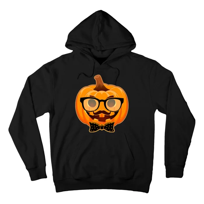 Halloween Hipster Pumpkin Hoodie