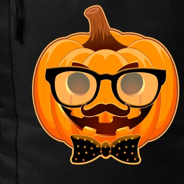 Halloween Hipster Pumpkin Daily Commute Backpack