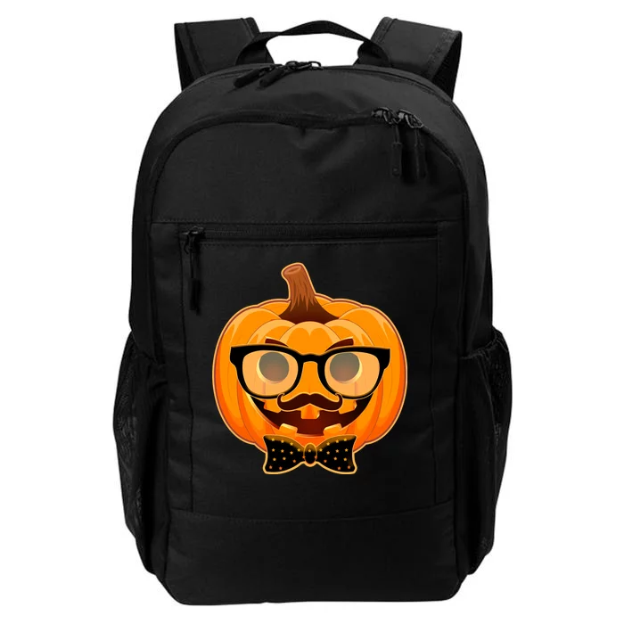 Halloween Hipster Pumpkin Daily Commute Backpack