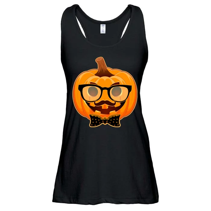 Halloween Hipster Pumpkin Ladies Essential Flowy Tank