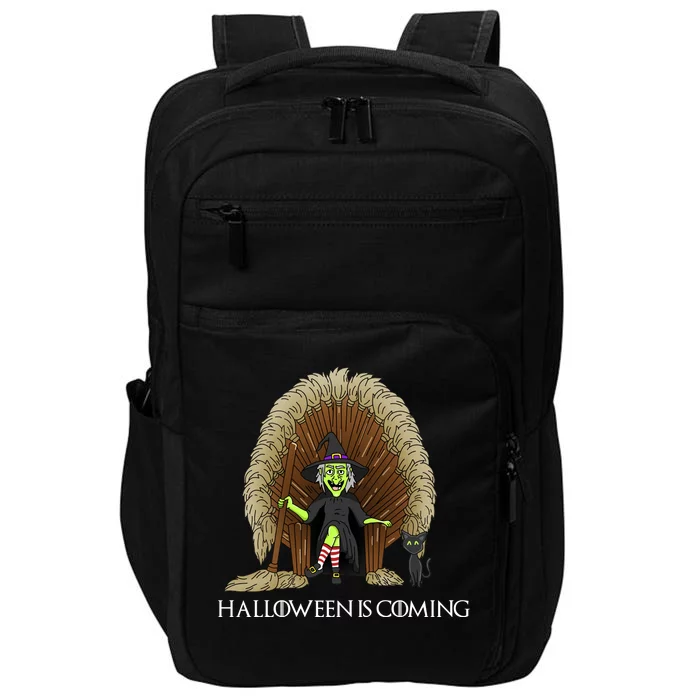 Halloween Is Coming Witch Brooms Throne Impact Tech Backpack