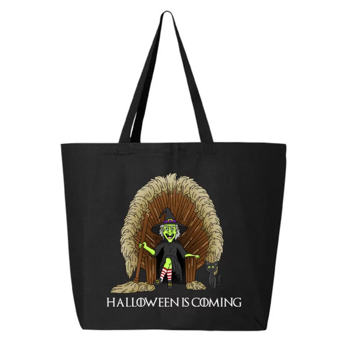 Halloween Is Coming Witch Brooms Throne 25L Jumbo Tote