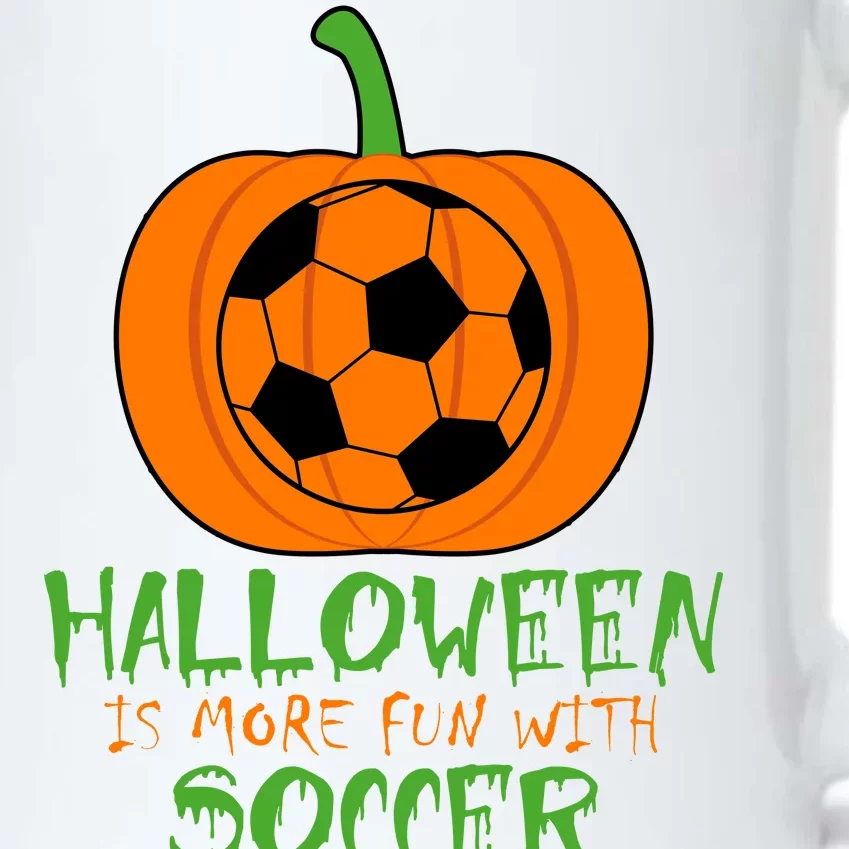 Halloween Is More Fun With Soccer Black Color Changing Mug