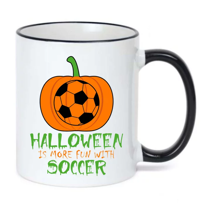 Halloween Is More Fun With Soccer Black Color Changing Mug