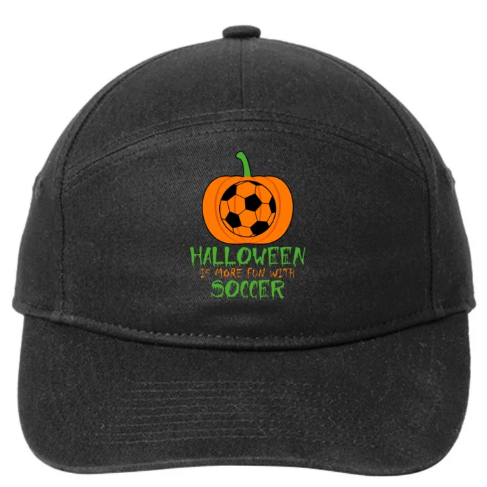 Halloween Is More Fun With Soccer 7-Panel Snapback Hat