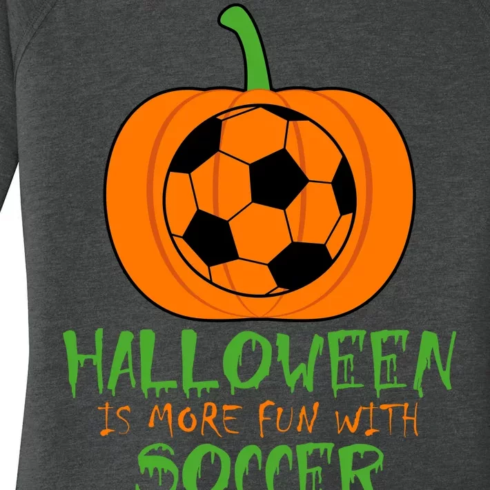 Halloween Is More Fun With Soccer Women's Perfect Tri Tunic Long Sleeve Shirt