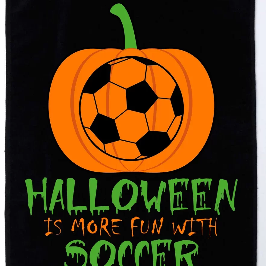 Halloween Is More Fun With Soccer Platinum Collection Golf Towel