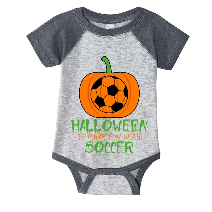 Halloween Is More Fun With Soccer Infant Baby Jersey Bodysuit