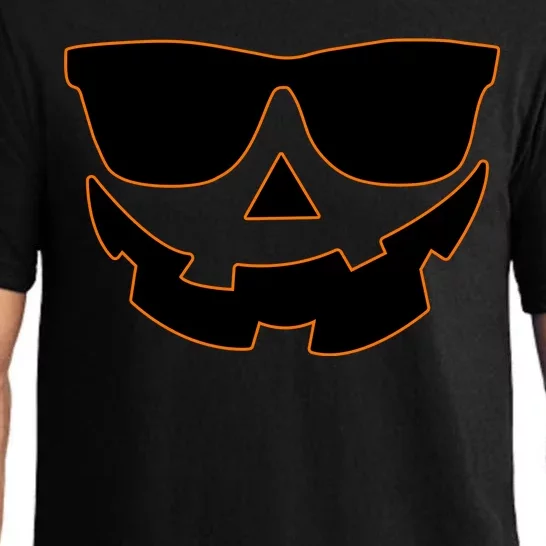 Halloween Jack-O- Lantern With Shades Pajama Set