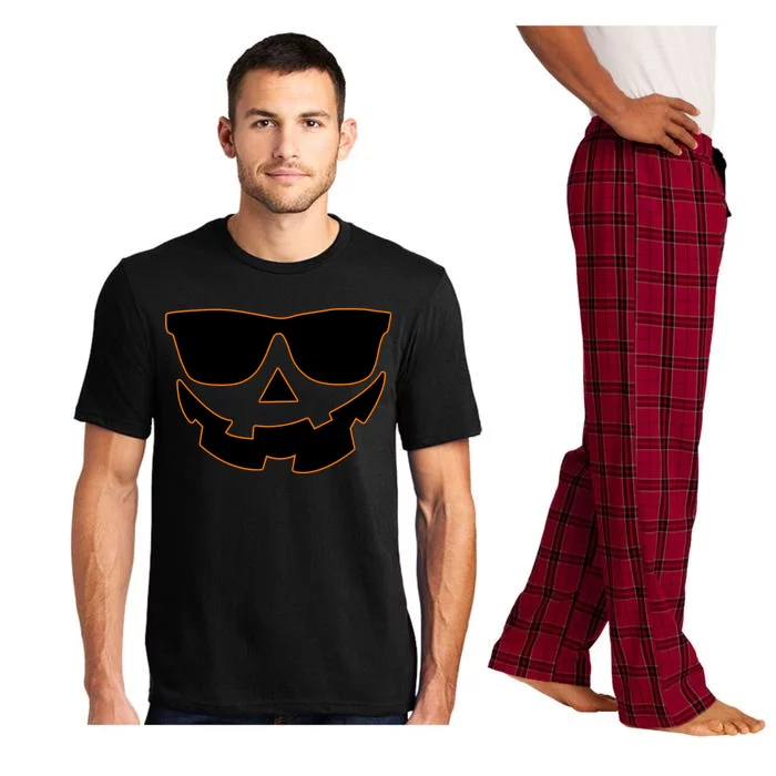 Halloween Jack-O- Lantern With Shades Pajama Set