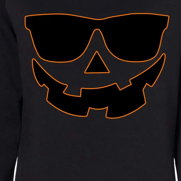 Halloween Jack-O- Lantern With Shades Womens California Wash Sweatshirt