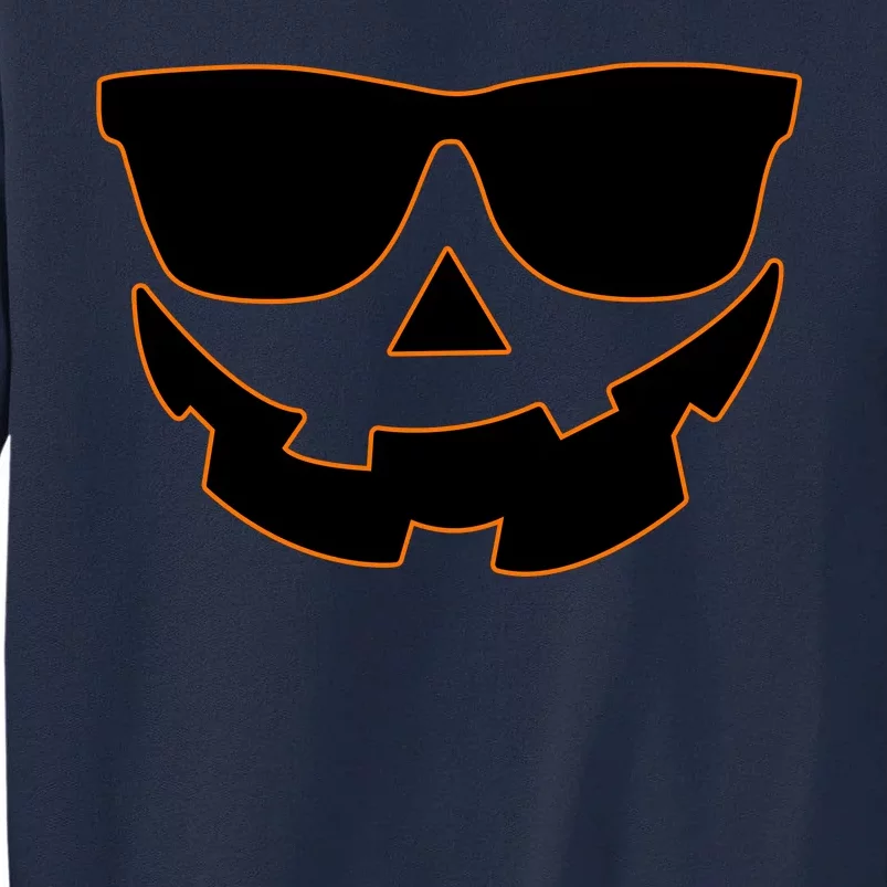 Halloween Jack-O- Lantern With Shades Tall Sweatshirt