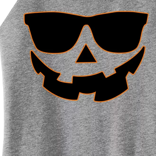 Halloween Jack-O- Lantern With Shades Women’s Perfect Tri Rocker Tank