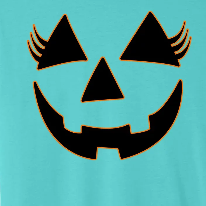 Halloween Jack-O-Lantern With Lashes ChromaSoft Performance T-Shirt