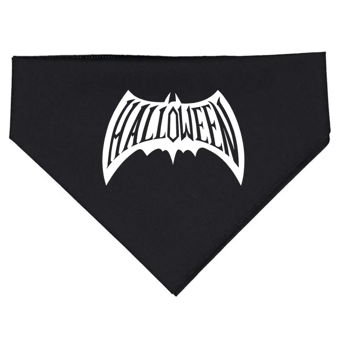 Halloween Man Bat Logo USA-Made Doggie Bandana