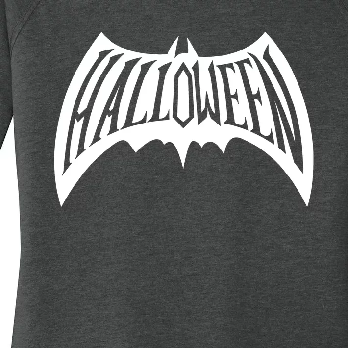 Halloween Man Bat Logo Women's Perfect Tri Tunic Long Sleeve Shirt