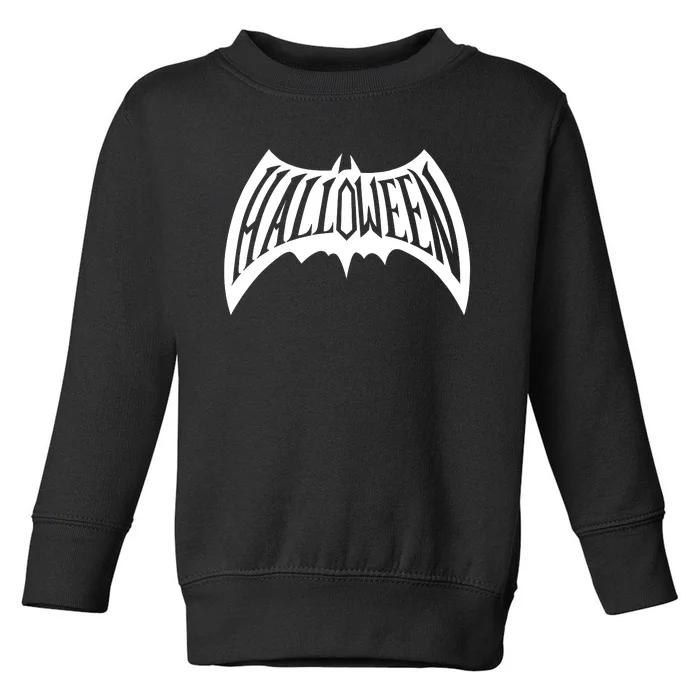 Halloween Man Bat Logo Toddler Sweatshirt