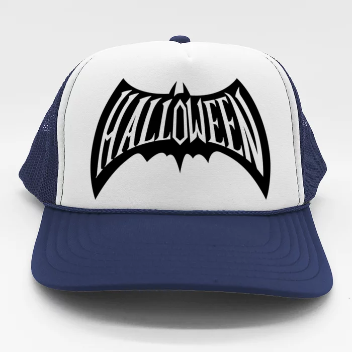 Halloween Man Bat Logo Trucker Hat