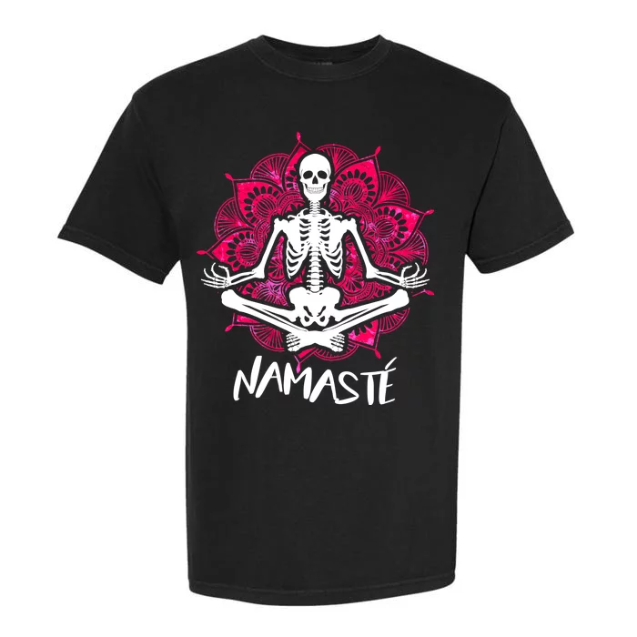 Halloween Namaste Skeleton Garment-Dyed Heavyweight T-Shirt