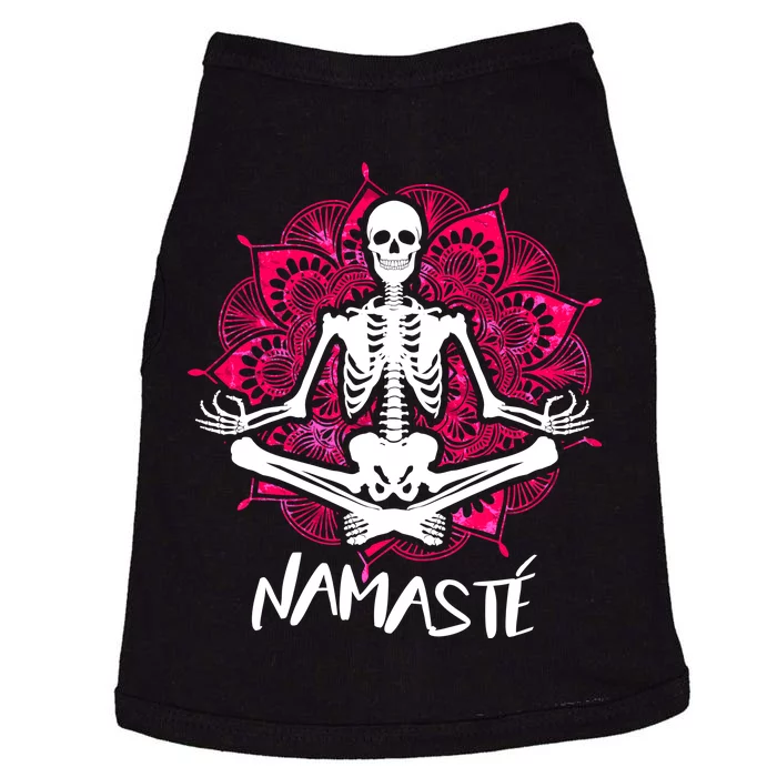 Halloween Namaste Skeleton Doggie Tank