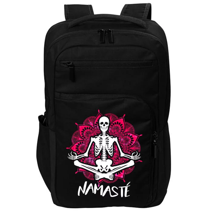 Halloween Namaste Skeleton Impact Tech Backpack