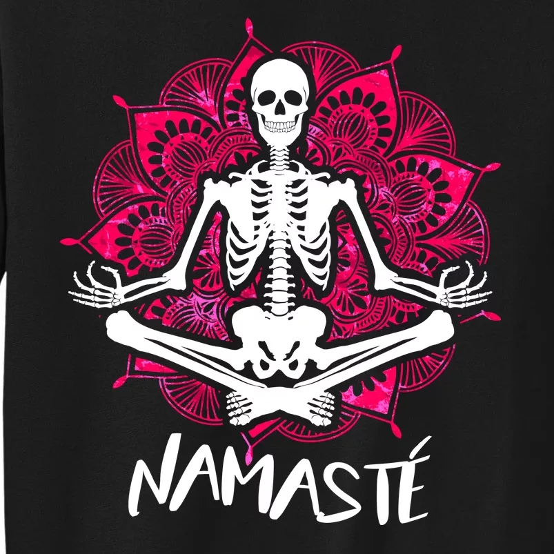 Halloween Namaste Skeleton Tall Sweatshirt