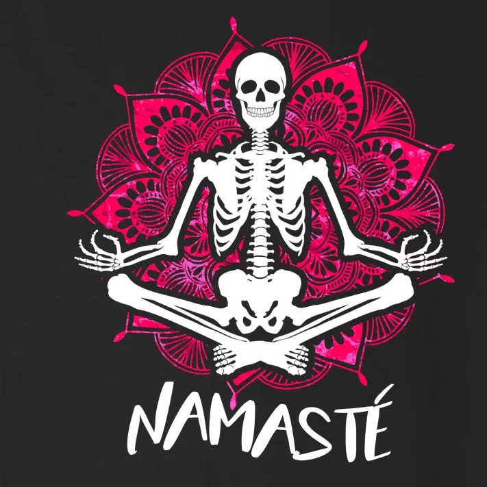 Halloween Namaste Skeleton Toddler Long Sleeve Shirt