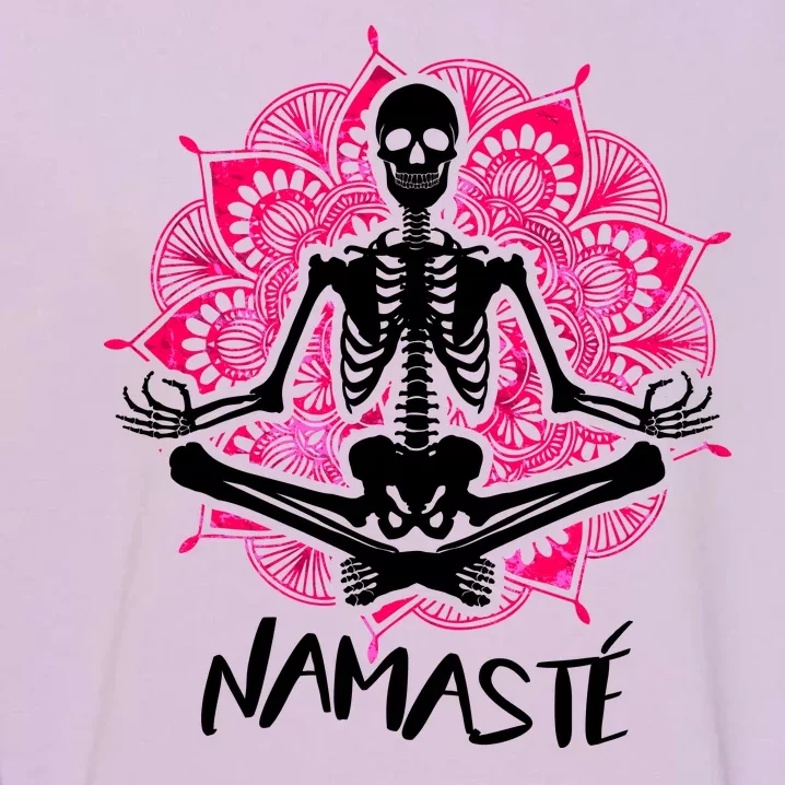 Halloween Namaste Skeleton Garment-Dyed Sweatshirt