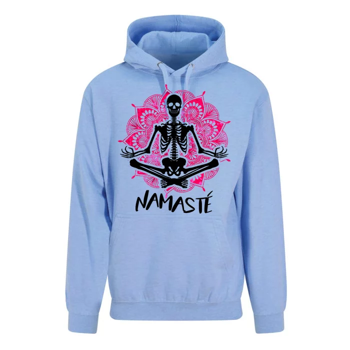 Halloween Namaste Skeleton Unisex Surf Hoodie