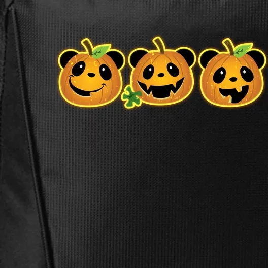 Halloween Panda Pumpkins City Backpack