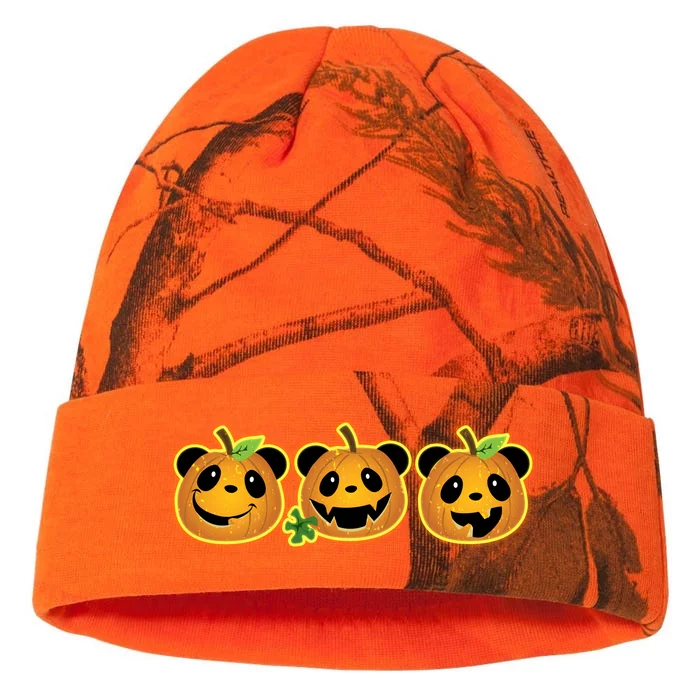 Halloween Panda Pumpkins Kati - 12in Camo Beanie