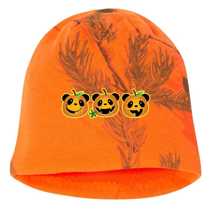 Halloween Panda Pumpkins Kati - Camo Knit Beanie