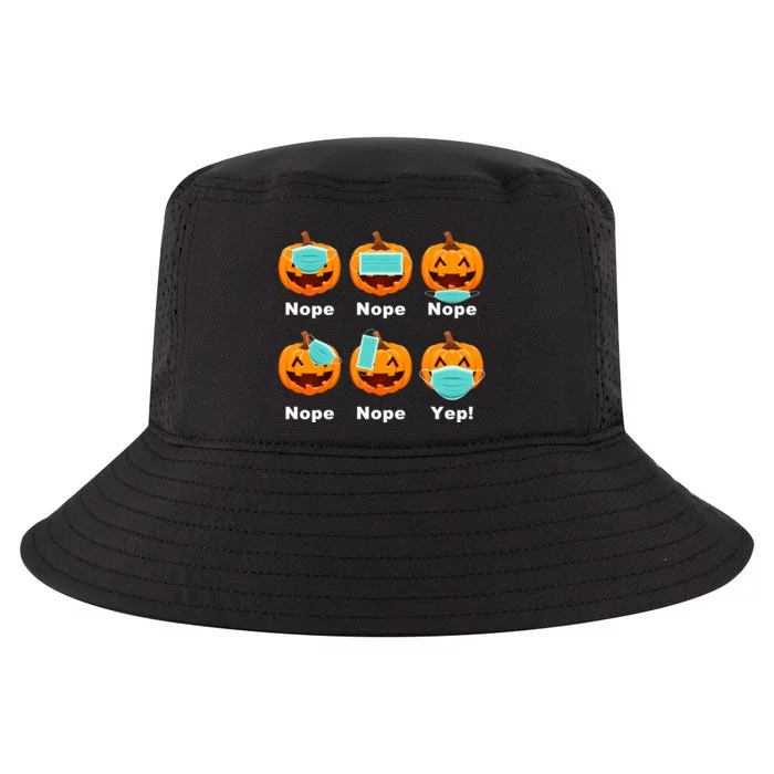 Halloween Pandemic Pumpkin Mask Funny Cute Cool Comfort Performance Bucket Hat