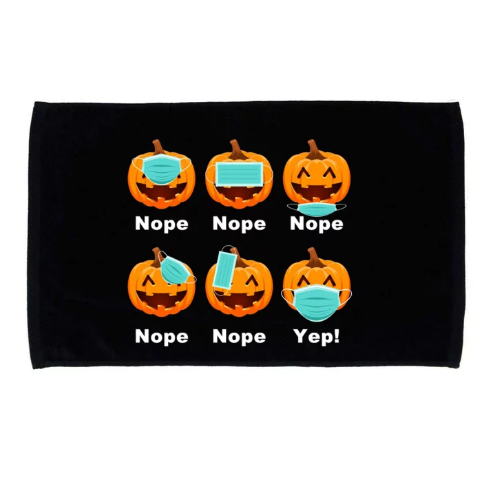 Halloween Pandemic Pumpkin Mask Funny Cute Microfiber Hand Towel